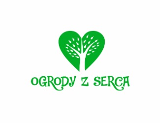 Projekt logo dla firmy Ogrody z Serca | Projektowanie logo
